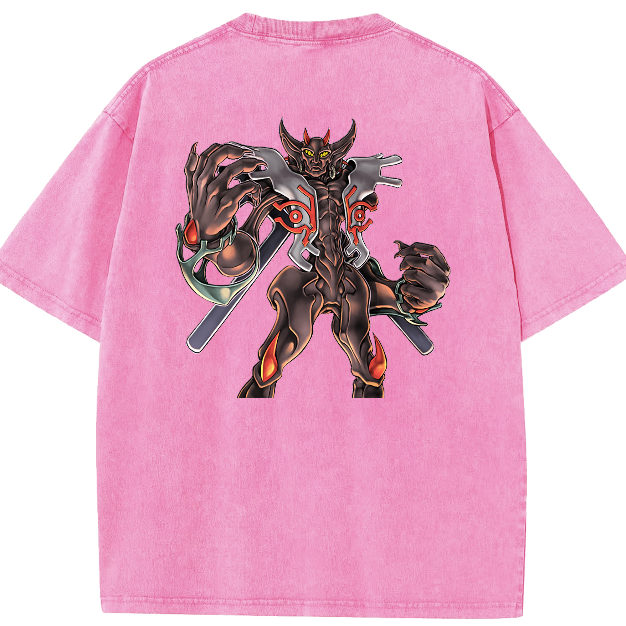 （画像用） 遊☆戯☆王 Yu-Gi-Oh! 綿100% ヴィンテージ風 半袖Tシャツ（背面プリント）